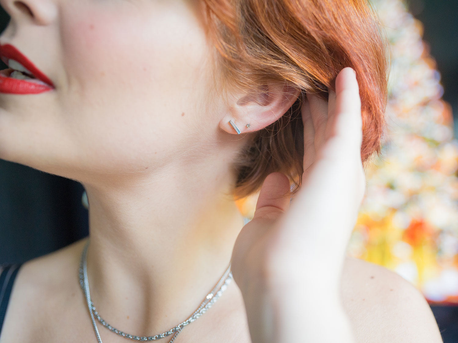 Clous d'oreilles Tringy argent