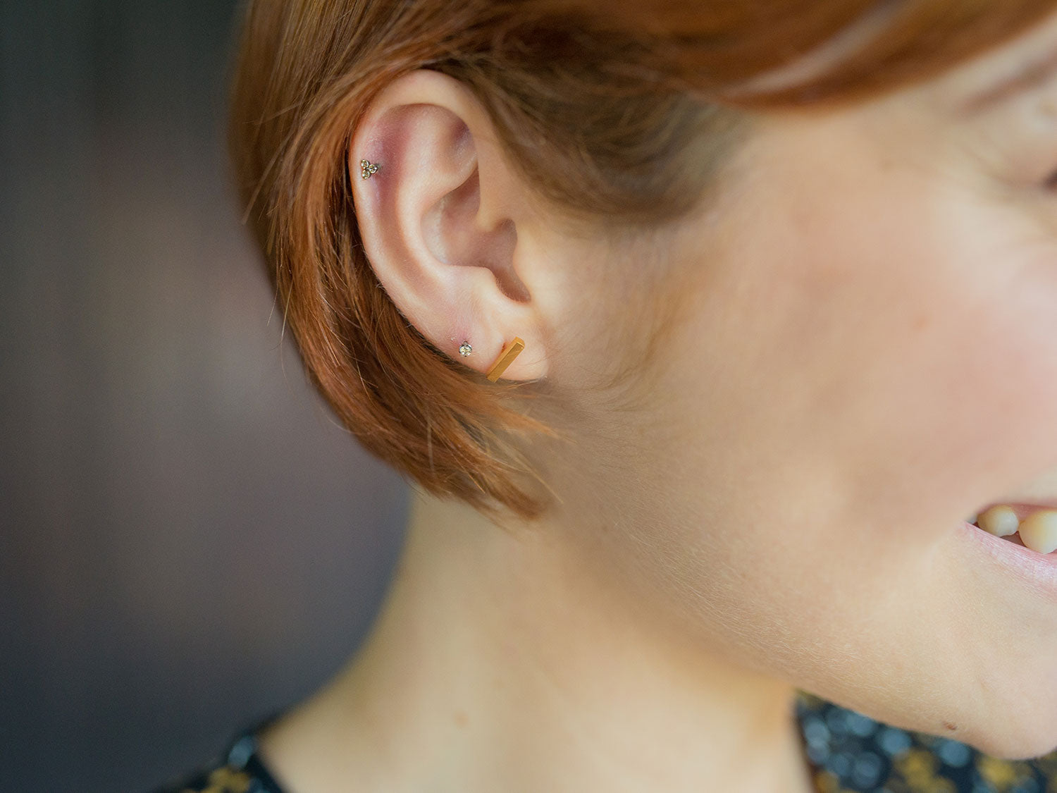 Clous d'oreilles Tringy doré