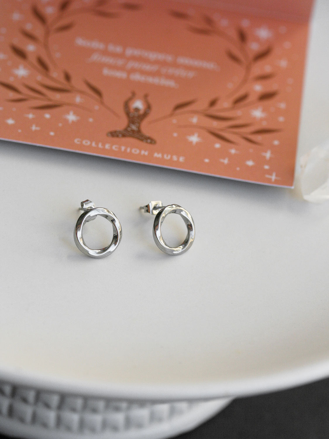 Clous d'oreilles Circle argent