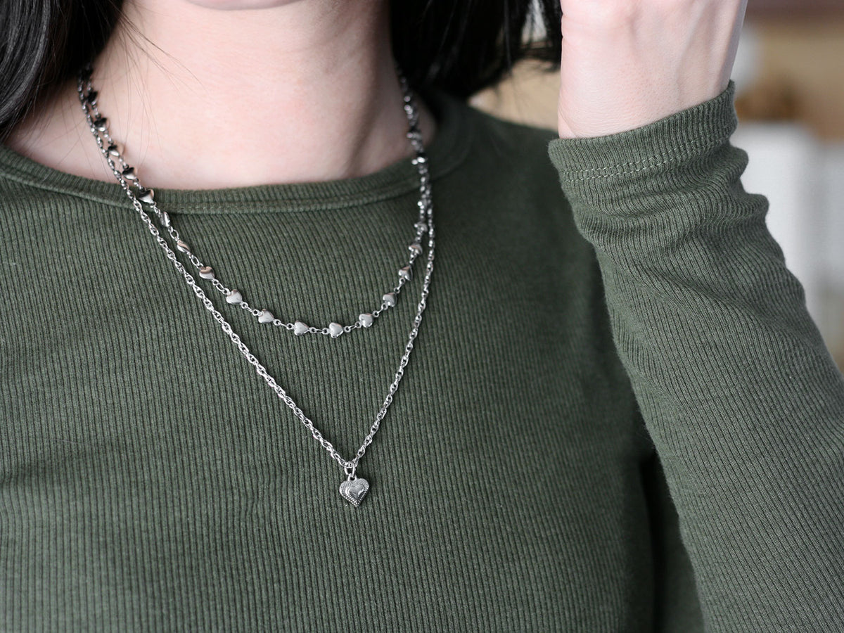 Collier Accroche-cœur argent