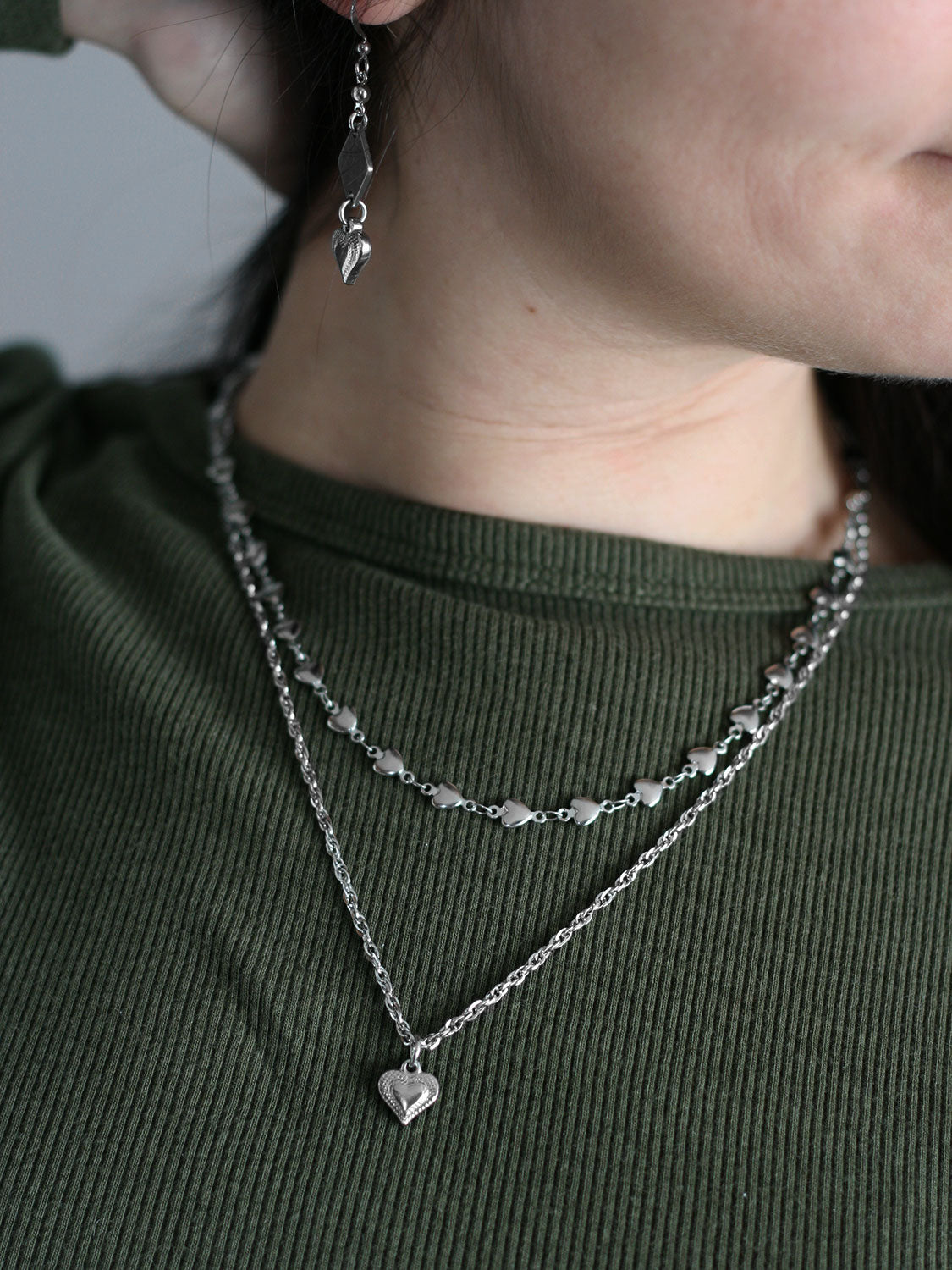 Collier Accroche-cœur argent